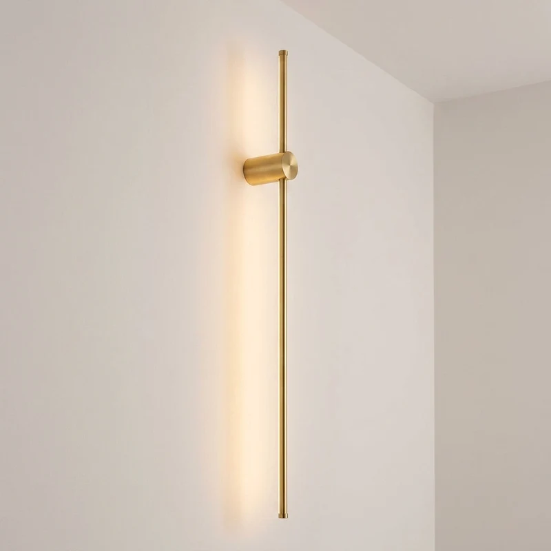 Draaibare Wandlamp LED Strak Lineair Design IJzer Acryl 60-100cm Eetkamer Bar Modern Interieur Verlichting | Sansoti