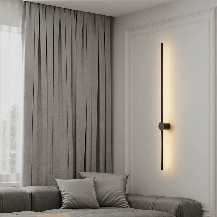 Draaibare Wandlamp LED Strak Lineair Design IJzer Acryl 60-100cm Eetkamer Bar Modern Interieur Verlichting | Sansoti