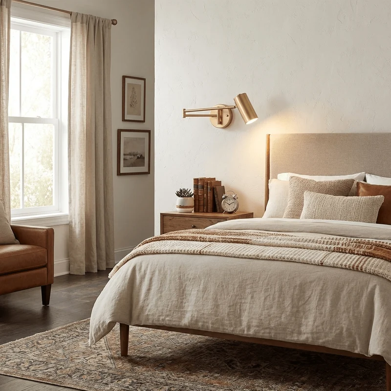 Wandlamp Verstelbare Scharnier Arm Leeslamp met Draaibare Montage 3000K Warm Wit | Sansoti