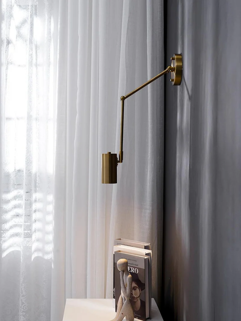 Wandlamp Verstelbare Scharnier Arm Leeslamp met Draaibare Montage 3000K Warm Wit | Sansoti
