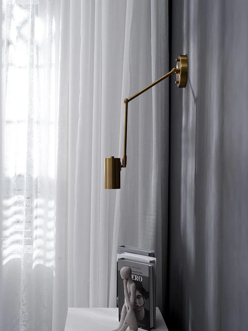 Wandlamp Verstelbare Scharnier Arm Leeslamp met Draaibare Montage 3000K Warm Wit | Sansoti