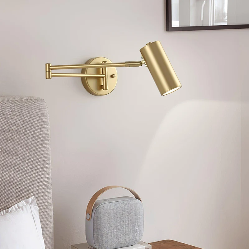 Wandlamp Verstelbare Scharnier Arm Leeslamp met Draaibare Montage 3000K Warm Wit | Sansoti
