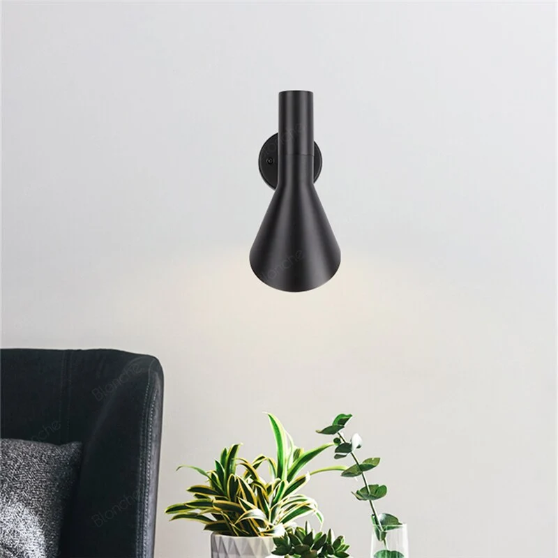 Verstelbare Wandlamp Aluminium Zwart Wit Slaapkamer Leeshoek Hal Moderne Scandinavische Stijl Design | Sansoti
