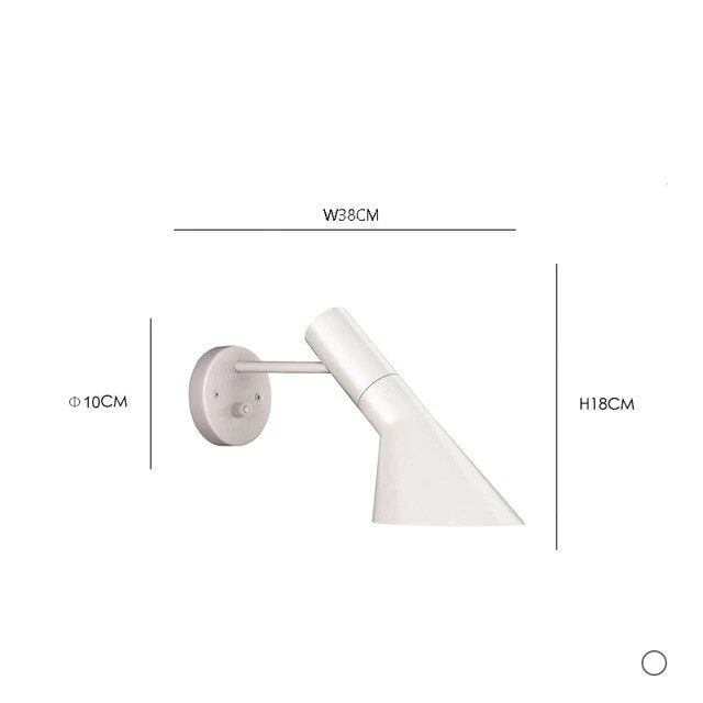 Verstelbare Wandlamp Aluminium Zwart Wit Slaapkamer Leeshoek Hal Moderne Scandinavische Stijl Design | Sansoti