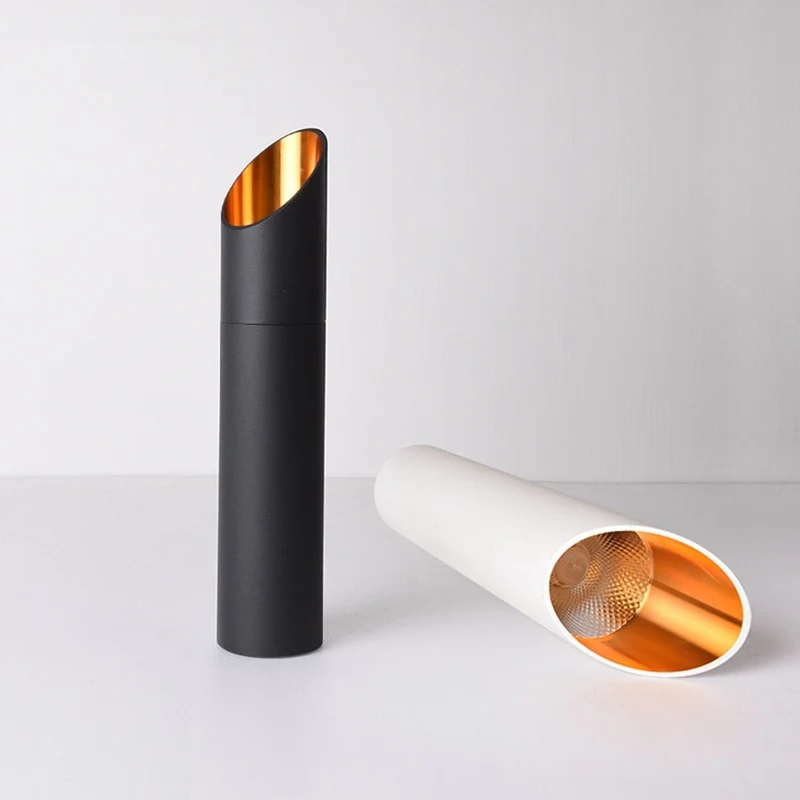 Opbouw Plafondspot Cilinder Design Koper LED 20-50cm Zwart Wit Warm Koud Licht Modern Tube Verlichting | Sansoti