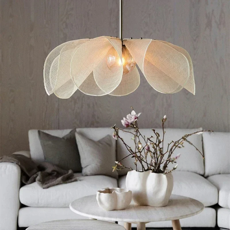 Hanglamp Stoffen Kap Verstelbaar Snoer E27 Fitting Vintage Sfeerverlichting Eetkamer Slaapkamer Woonkamer | Sansoti