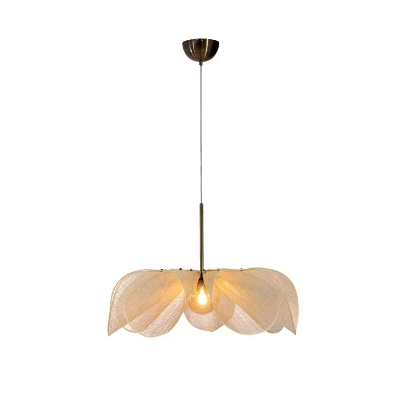 Hanglamp Stoffen Kap Verstelbaar Snoer E27 Fitting Vintage Sfeerverlichting Eetkamer Slaapkamer Woonkamer | Sansoti
