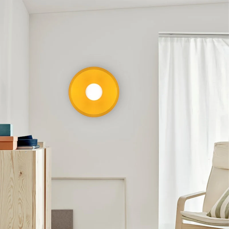 Glazen Plafondlamp Rond Gekleurde Bol 25cm 35cm G9 Fitting Hal Slaapkamer Woonruimte Verlichtingslamp | Sansoti