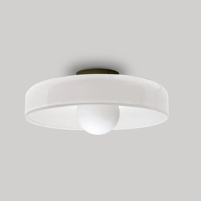 Glazen Plafondlamp Rond Gekleurde Bol 25cm 35cm G9 Fitting Hal Slaapkamer Woonruimte Verlichtingslamp | Sansoti