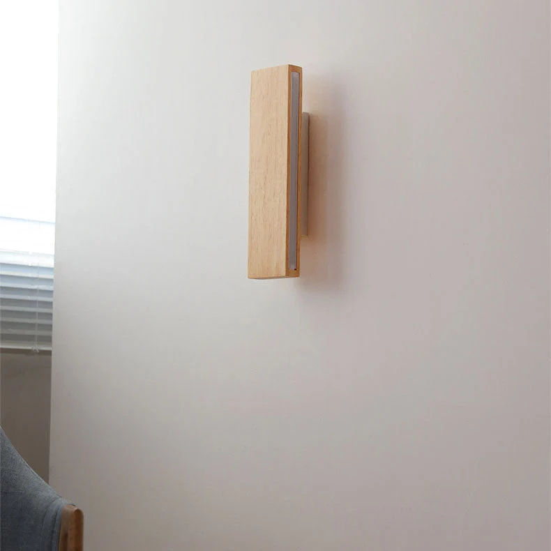 Draaibare LED Wandlamp Hout en Aluminium 360° - Minimalistische Verlichting Woonkamer Slaapkamer Leeshoek | Sansoti