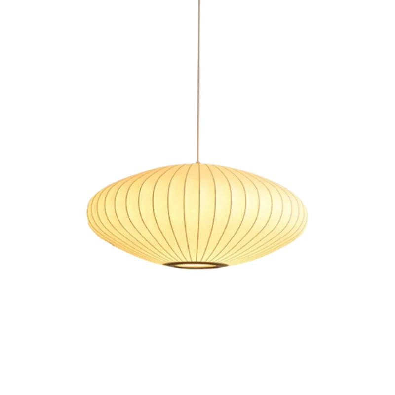 Hanglamp Zijden Kap 30-70cm Eettafel Keuken Plafondlamp Sculptuur Design Zachte Sfeerverlichting Woonkamer | Sansoti