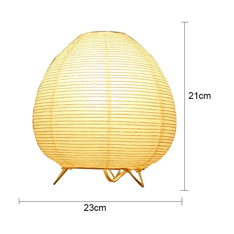 Japans Geïnspireerde Tafellamp Papier E14 Fitting Minimalistische Bureaulamp Sfeerlicht Woonkamer Zen Design | Sansoti
