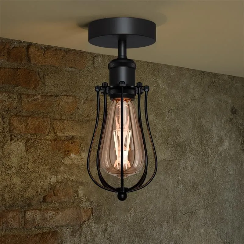 All Seasons Life Käfig-Deckenlampe Metall-Leuchte im Industrie ~3160