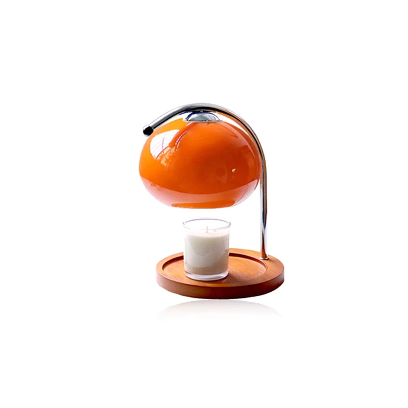Glazen Kaarslamp met Dimfunctie Tafellamp Geurverspreider Retro Design Sfeerverlichting Woonkamer Slaapkamer | Sansoti