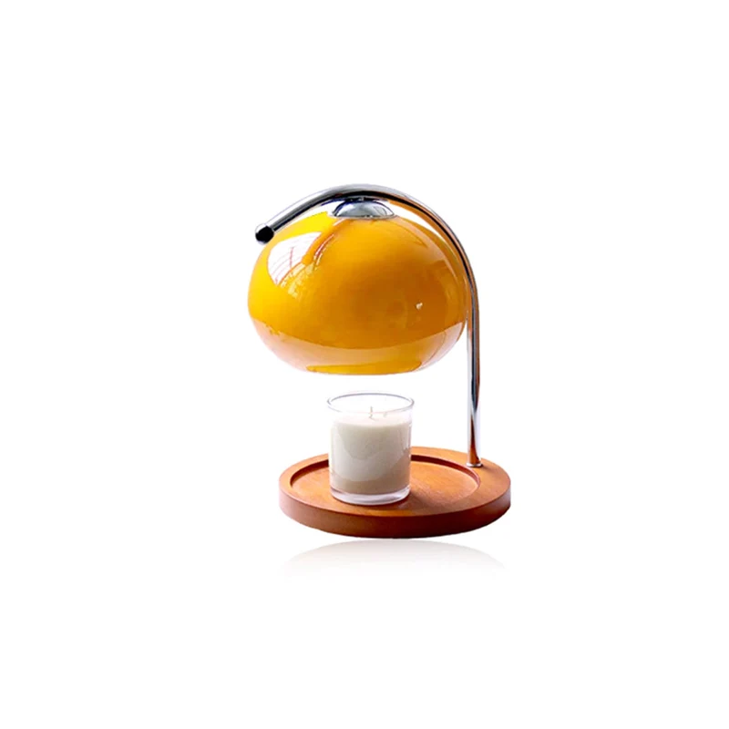 Glazen Kaarslamp met Dimfunctie Tafellamp Geurverspreider Retro Design Sfeerverlichting Woonkamer Slaapkamer | Sansoti
