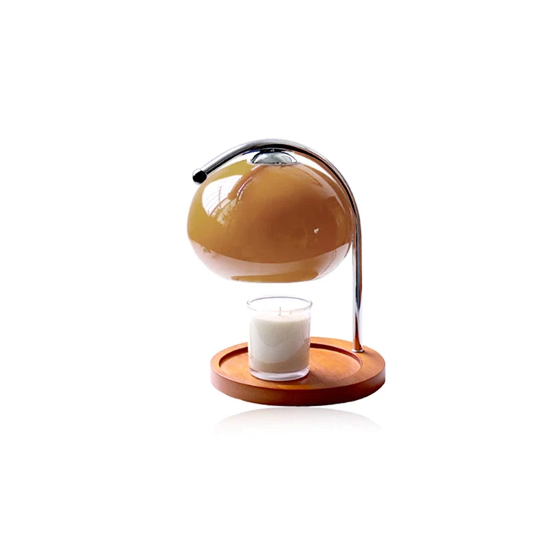 Glazen Kaarslamp met Dimfunctie Tafellamp Geurverspreider Retro Design Sfeerverlichting Woonkamer Slaapkamer | Sansoti
