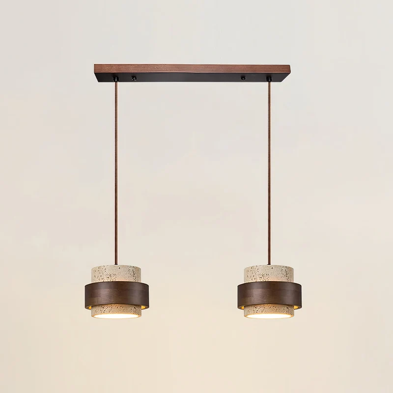 Travertijnsteen Hanglamp Natuurlijk Design Warm Licht Eetkamer Woonkamer Hal Interieur Luxe Verlichting | Sansoti