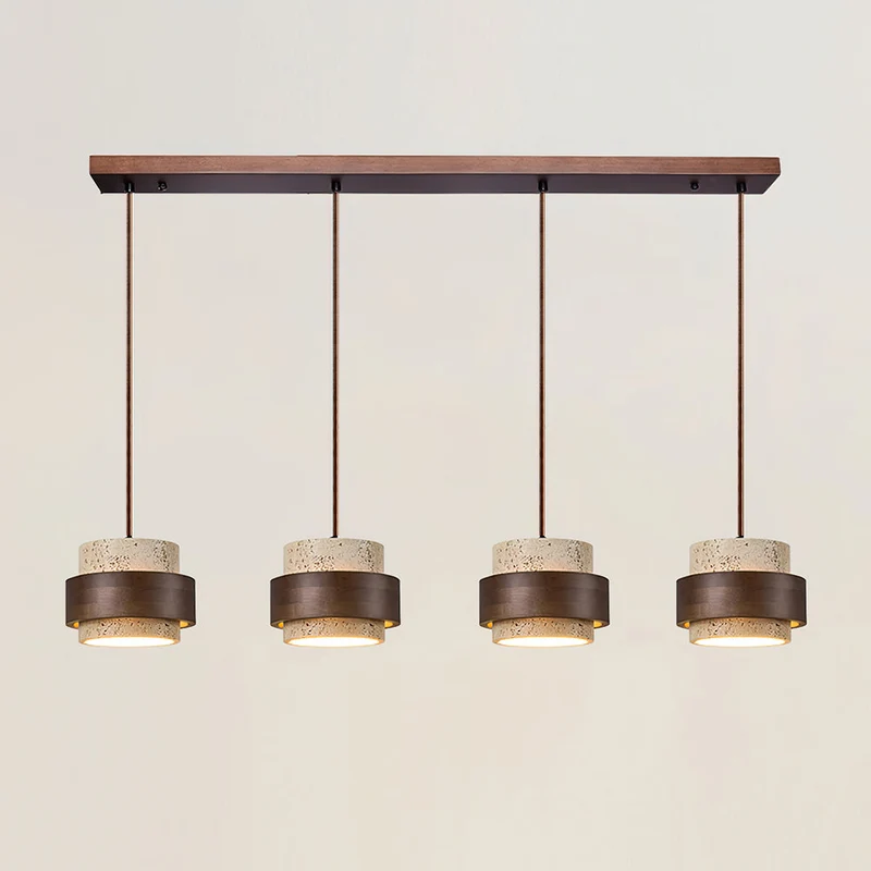 Travertijnsteen Hanglamp Natuurlijk Design Warm Licht Eetkamer Woonkamer Hal Interieur Luxe Verlichting | Sansoti
