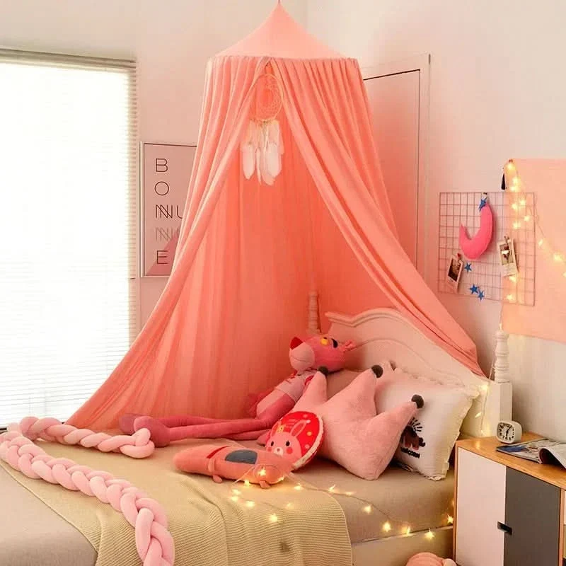 Hangende Klamboe Tent Speelhoek Kinderkamer Decoratief Baldakijn Meisjes Leeshoek Speelplekje Roze Groen | Sansoti