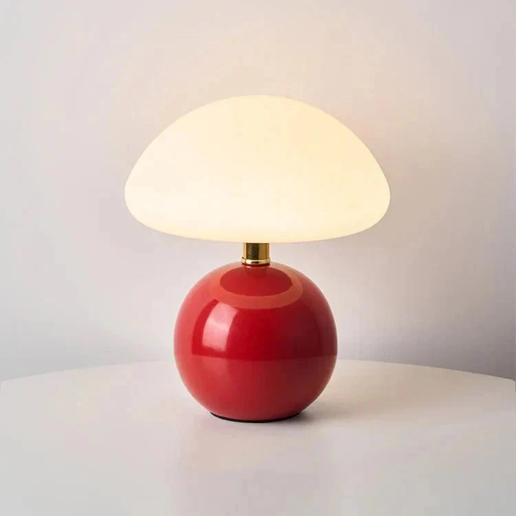 Keramische Paddenstoellamp Tafellamp Bauhaus Retro Design Sfeerlicht Woonkamer Nachtkastje USB-Aangedreven | Sansoti