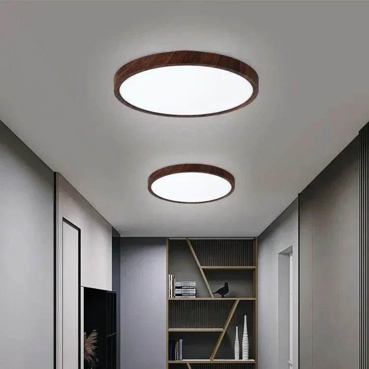 Plafondlamp Laag Plafond Ultra Plat 2,5 cm Dik, Rond 30 cm LED Ingebouwd, 3 Lichtstanden via Wandschakelaar | Sansoti