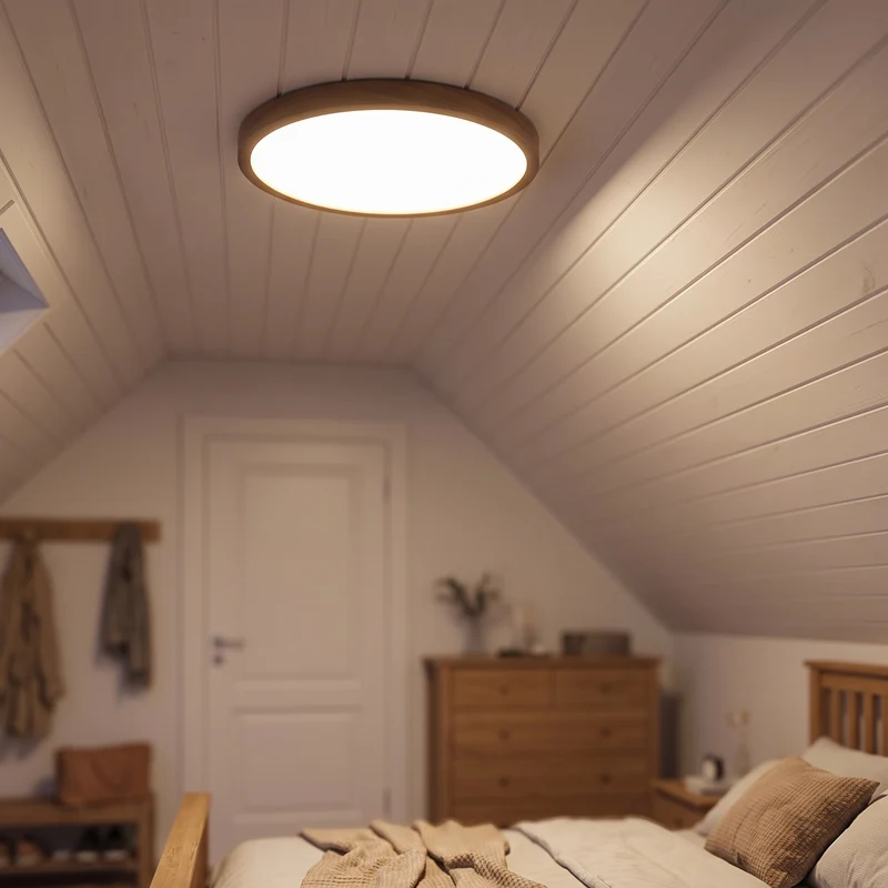 Plafondlamp Laag Plafond Ultra Plat 2,5 cm Dik, Rond 30 cm LED Ingebouwd, 3 Lichtstanden via Wandschakelaar | Sansoti