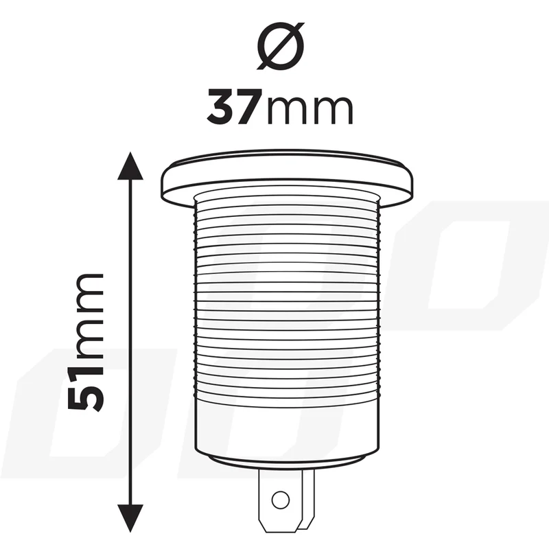 USB-Ladegerät mit zwei Anschlüssen 12/24 V