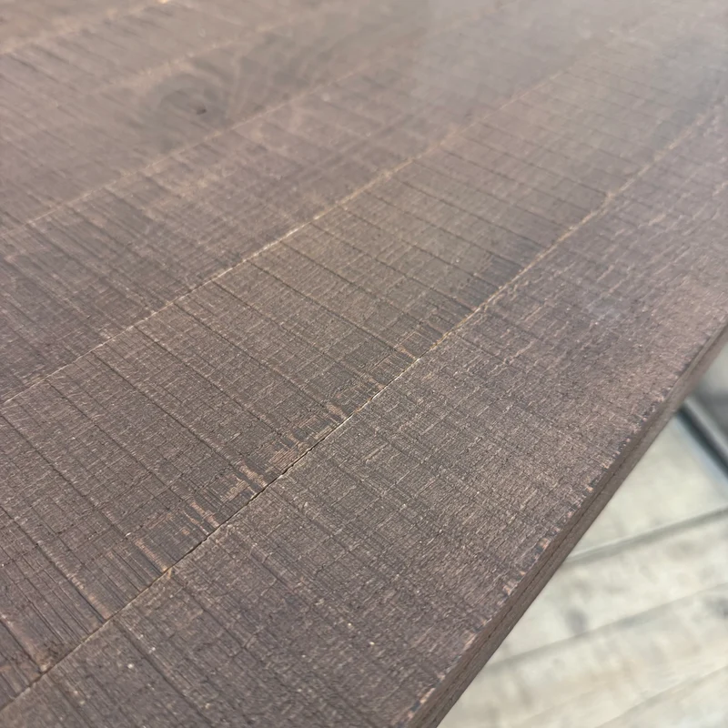 Vintage Industrial Präsentationstisch Holz & Metall Verkaufstisch Tisch Gebraucht
