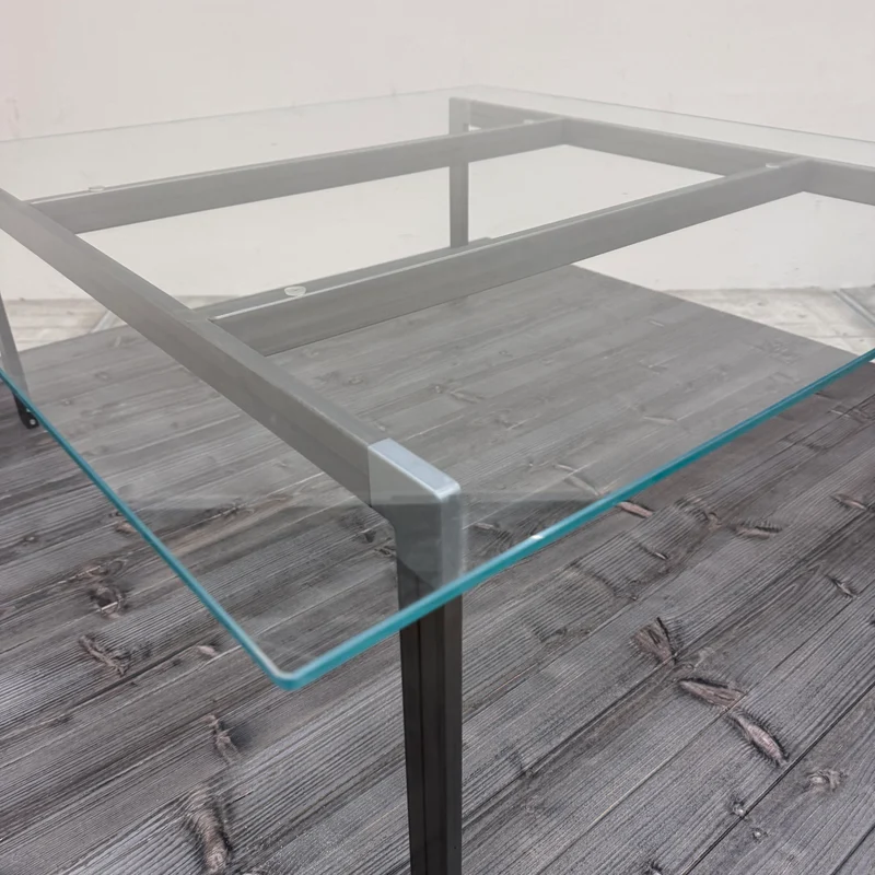 Ladentisch dunkelgrau Holz mit Schublade Warentisch mit Glas-Display – Gebraucht