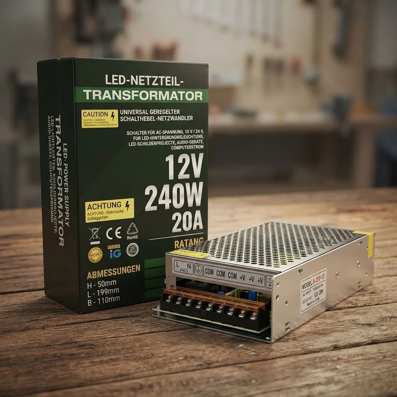 LED Trafo 5V/12V/24V Schaltnetzteil für LED-Streifen~3139