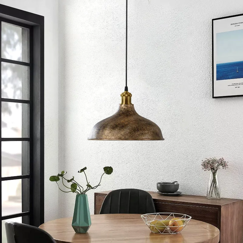 XL Hängelampe Kupfer 36cm Industrial Pendelleuchte ~3014