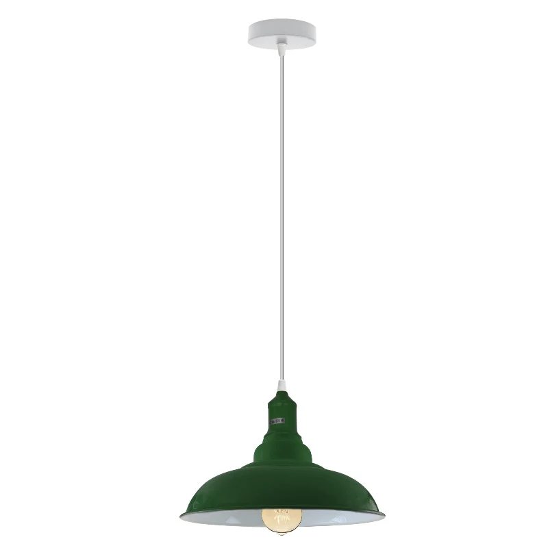 Pendelleuchte höhenverstellbar, green, Metall, E27 lampe~3007