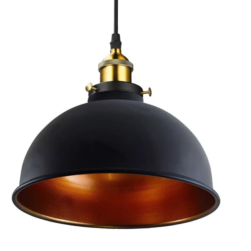 Industrielle Hängelampe schwarz 3 flammig Pendelleuchte 240V ~ 3196