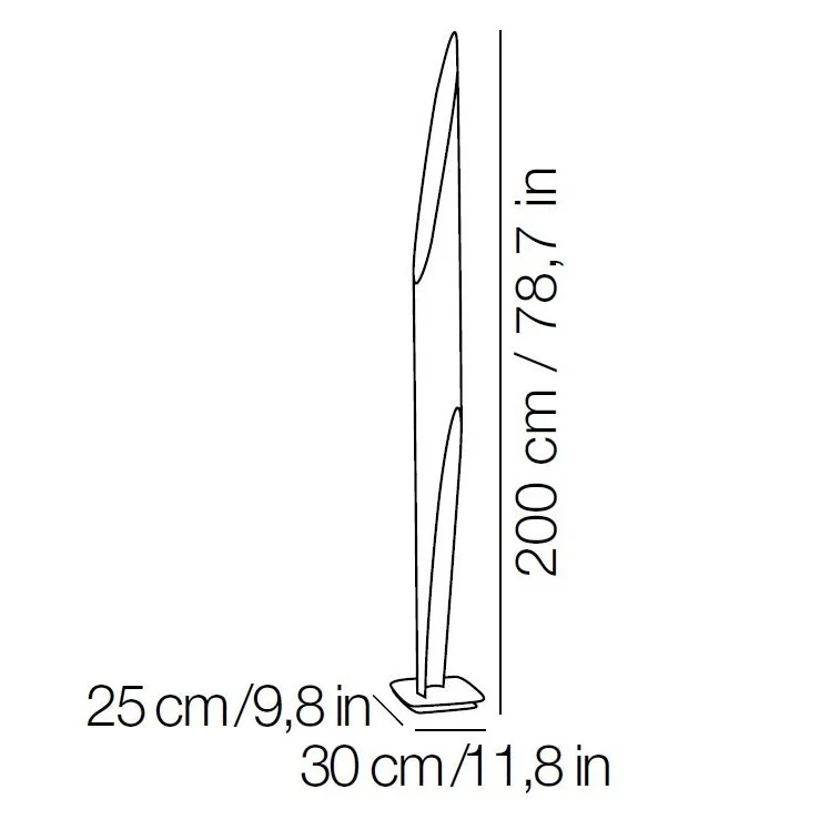 Kundalini SRL - Stehleuchte Shakti 200 weiß