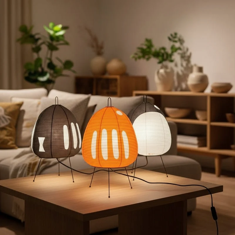 Japans Geïnspireerde Tafellamp Rijstpapier 40cm E27 Sfeerverlichting Woonkamer Slaapkamer Leeshoek Warm Licht | Sansoti