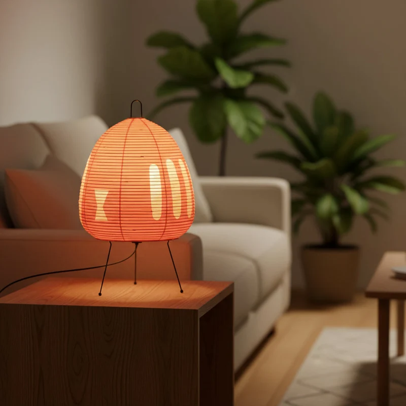 Japans Geïnspireerde Tafellamp Rijstpapier 40cm E27 Sfeerverlichting Woonkamer Slaapkamer Leeshoek Warm Licht | Sansoti