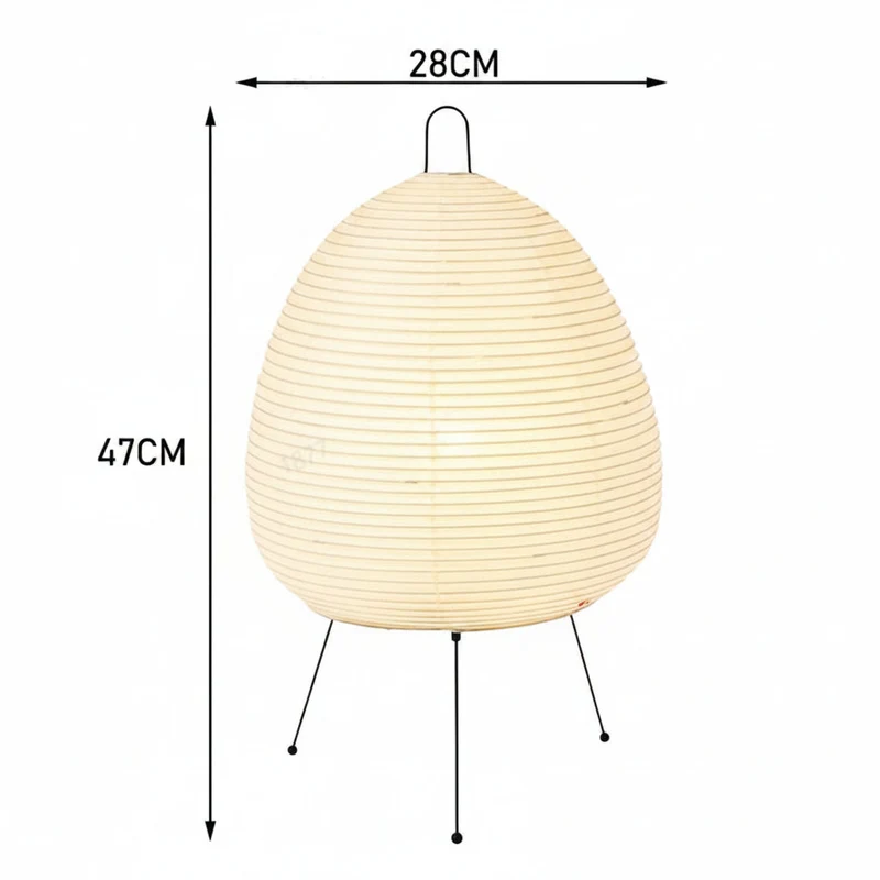 Japans Geïnspireerde Tafellamp Rijstpapier 40cm E27 Sfeerverlichting Woonkamer Slaapkamer Leeshoek Warm Licht | Sansoti