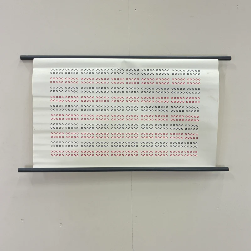 Vintage Lehrtafel – Punktemuster-Tabelle – Mathematik Lehrtafel Rollbild Wanddeko
