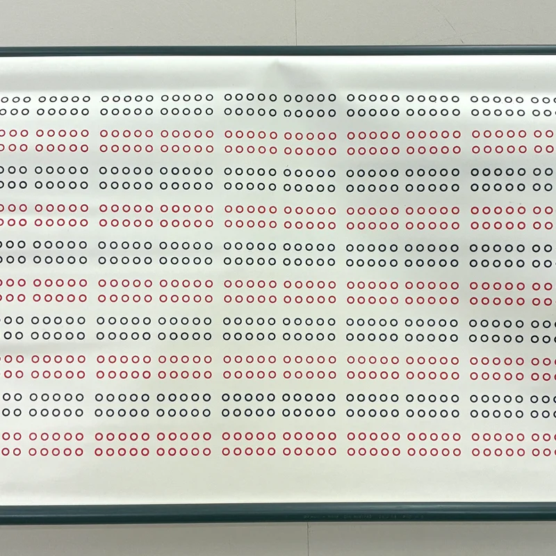 Vintage Lehrtafel – Punktemuster-Tabelle – Mathematik Lehrtafel Rollbild Wanddeko
