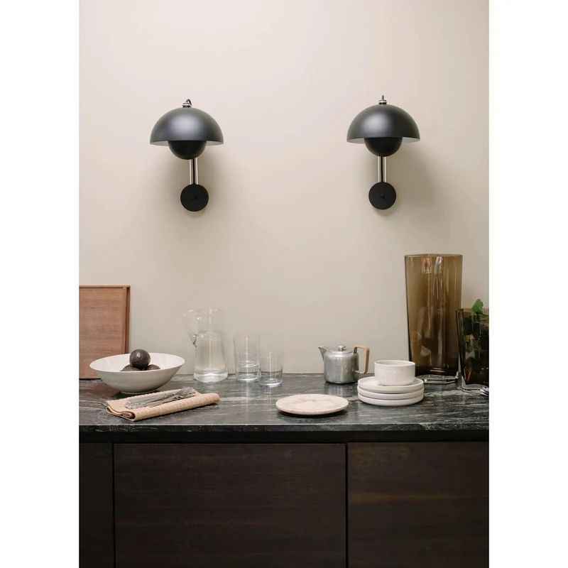 VP9 Wandlamp — Dubbele Koepel Stijlicoon in 13 Kleuren — Dimbaar E26/E27 — Voor Slaapkamer, Gang, Leeshoek | Sansoti