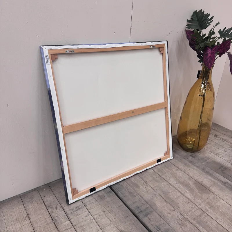 Wandbild 90x90 - Frankfurt Stadt - Fotodruck auf Leinwand Gebraucht