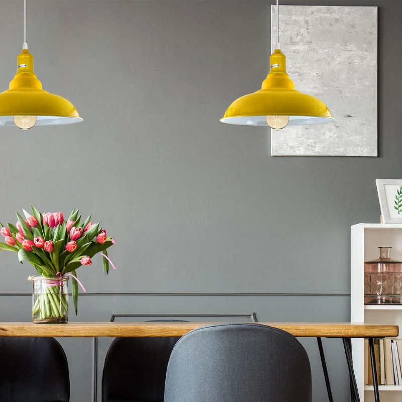 Badezimmerlampen decke hangend lampenschirme gelb~3003