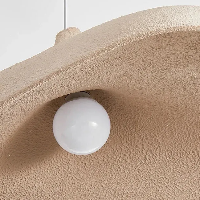 Hanglamp Organisch LED Polymeer Bruin Wit Ovaal Woonkamer Slaapkamer Studeerkamer Wabi Sabi Design Dimbaar | Sansoti