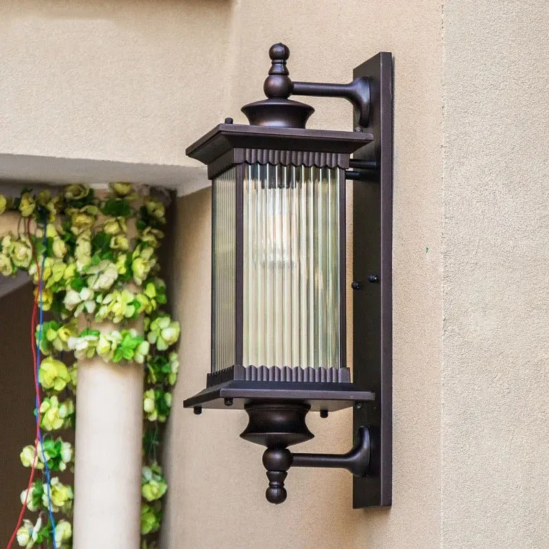 Buitenlamp Wandverlichting Metaal Glas LED IP65 Waterdicht Terras Balkon Entree Tuin Sfeerverlichting | Sansoti