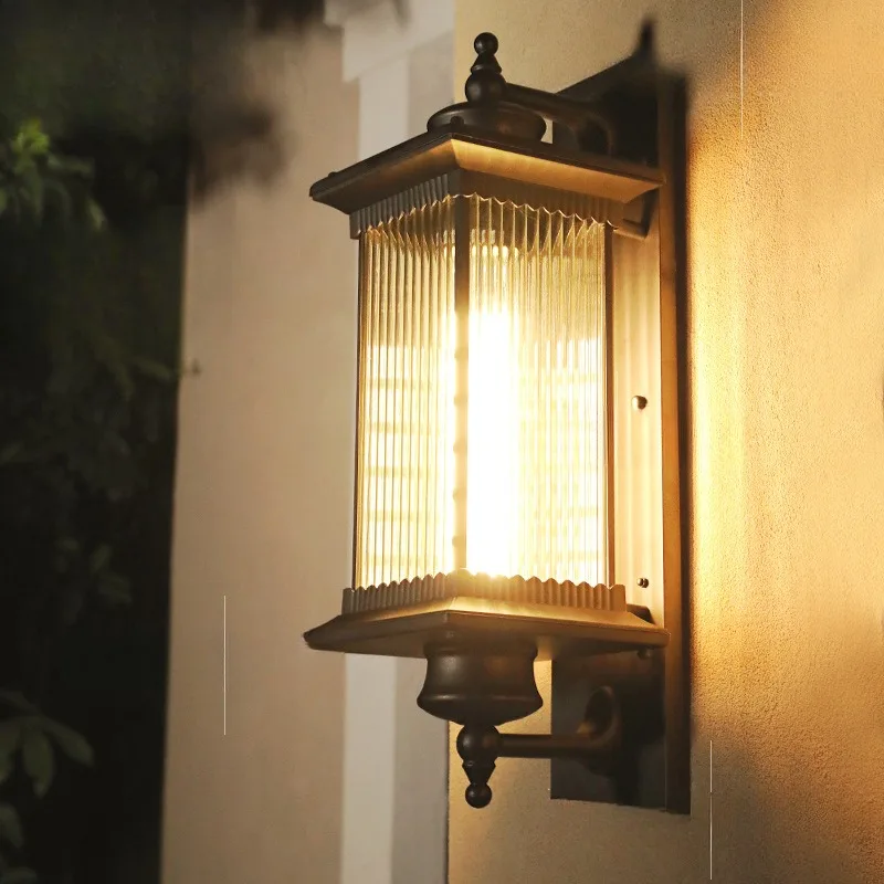 Buitenlamp Wandverlichting Metaal Glas LED IP65 Waterdicht Terras Balkon Entree Tuin Sfeerverlichting | Sansoti