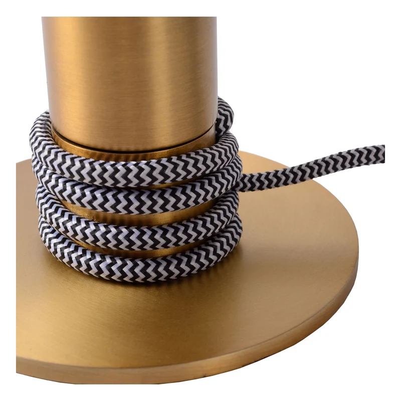 Tischleuchte Marit Retro mit textilumwickeltem Sockel 12cm