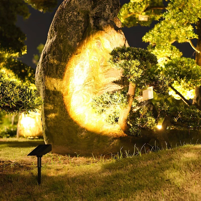 Verstelbare Tuinspot op Zonne-energie met IP65 Waterdichte Bescherming voor Sfeervolle Buitenverlichting Tuin | Sansoti