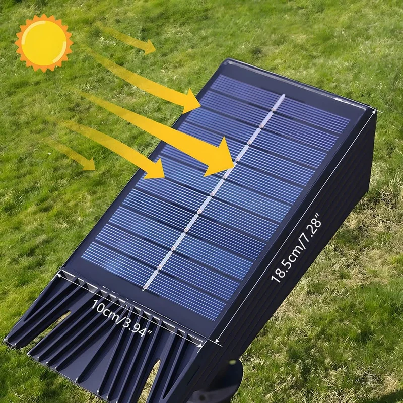 Verstelbare Tuinspot op Zonne-energie met IP65 Waterdichte Bescherming voor Sfeervolle Buitenverlichting Tuin | Sansoti