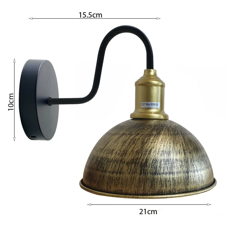 Led E27 lampenfassungen Gelbes Messing für Wandlampe~2879