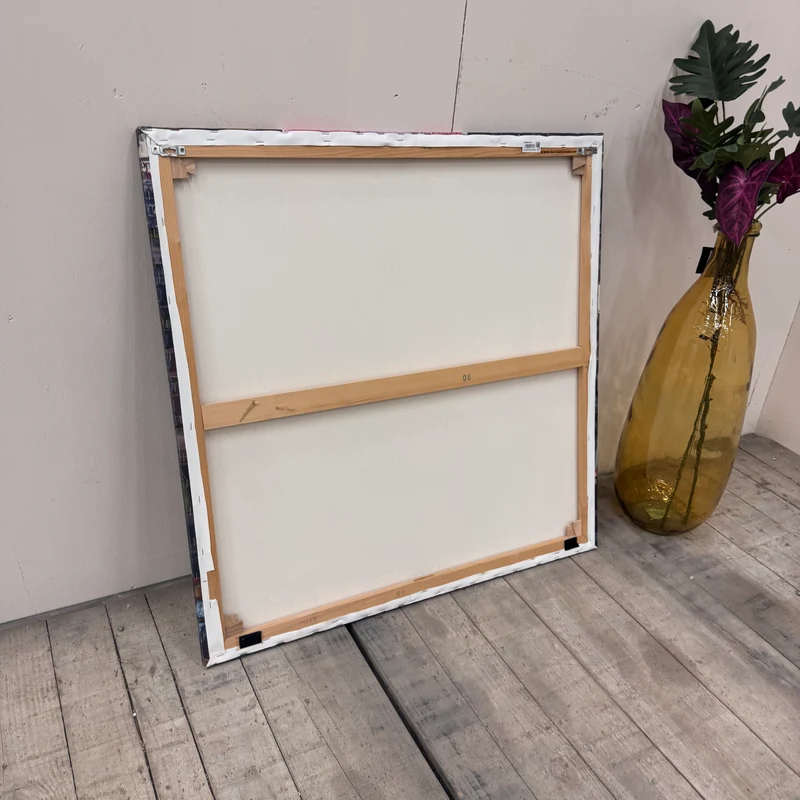 Wandbild 90x90 - Goethes Frankfurt Pink - Fotodruck auf Leinwand Gebraucht